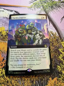 Turtles Forever TMT NM MTG Extended Art - Image 5