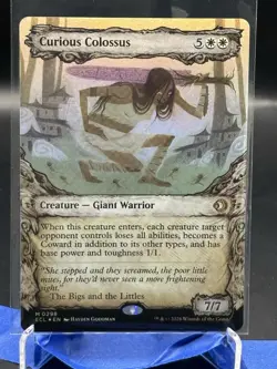 Curious Colossus - Foil (Showcase) Lorwyn Eclipsed - Mtg - Image 1