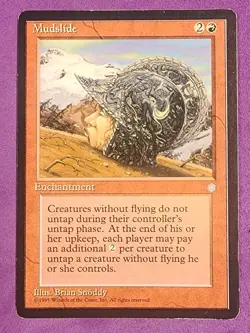 MTG Magic The Gathering - Mudslide - Ice Age LP (Light Play) - Image 1