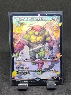 MTG Raphael the Nightwatcher 0287 FOIL Showcase TMNT TMT Ninja - Image 1
