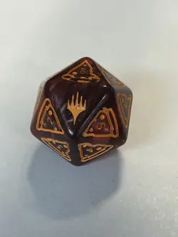 MTG Teenage Mutant Ninja Turtles D20 Dice Life Counter TMC TMT P MTG Pizza (1x) - Image 1