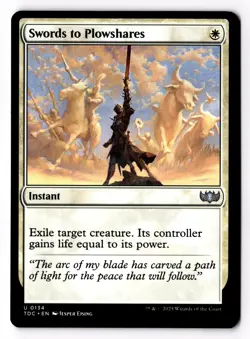 Swords to Plowshares 134 Commander: Tarkir: Dragonstorm Normal NM - Image 1