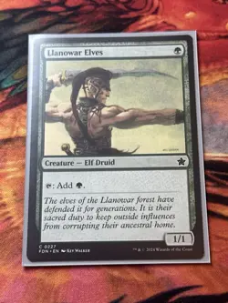 1x Llanowar Elves NM Eng MTG - Foundations - Image 4