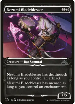 Nezumi Bladeblesser (Showcase) (Foil) 318 MTG NM - Kamigawa: Neon Dynasty - Image 1