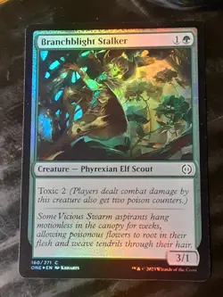Branchblight Stalker FOIL , Phyrexia AWBO , NM , MTG ,FREESHIPPING - Image 1