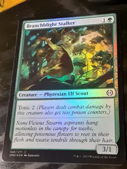 Branchblight Stalker FOIL , Phyrexia AWBO , NM , MTG ,FREESHIPPING - Image 3
