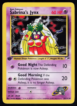 Sabrina's Jynx 59/132 Pokemon Gym Heroes English 1st Edition - Image 1