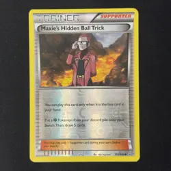 Maxie's Hidden Ball Trick 133/160 XY Primal Clash Reverse Holo Pokemon TCG NM - Image 1