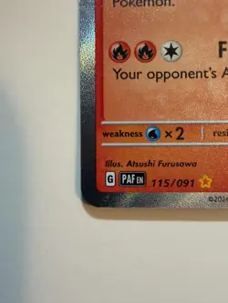 Pokemon TCG Armarouge Scarlet & Violet Paldean Fates Holo Card 115/091 - Image 4