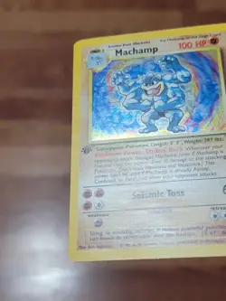 MP Pokemon Vintage COSMOS Holo Machamp 1st Edition CD-ROM Promo 8/102 WoTC - Image 2