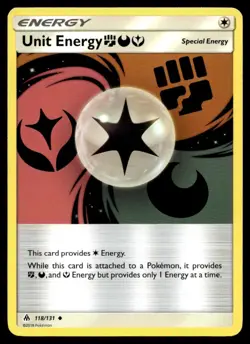 Unit Energy 118/131 Pokemon Card Forbidden Light Uncomon Energy LP AG - Image 1