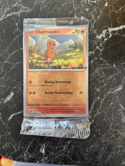 Charmander - 004/165 - Pokemon 151 EB GAMES Stamp - Sealed Promo - Pokemon NM - Image 1