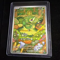 Pokemon Snivy Black Bolt 87/86 Illustration Rare English - Image 1
