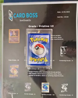 Pokemon TCG Mewtwo Base Set 10/102 Holo Unlimited Holo Rare Graded 10 - Image 3