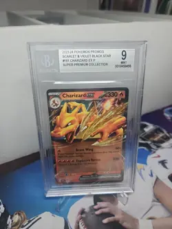 2023 Pokemon Promos Scarlet & Violet Black Star 161 Charizard EX P BGS 9 - Image 1