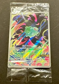 2025 POKEMON MEGA EVOLUTION BULBASAUR ILLUSTRATION RARE PROMO!! - Image 1