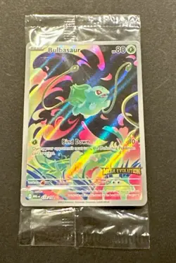 2025 POKEMON MEGA EVOLUTION BULBASAUR ILLUSTRATION RARE PROMO!! - Image 5
