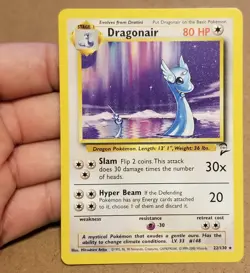 Pokemon TCG Dragonair 22/130 ☆ Rare Base Set 2 Vintage NM - Image 1