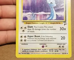 Pokemon TCG Dragonair 22/130 ☆ Rare Base Set 2 Vintage NM - Image 3