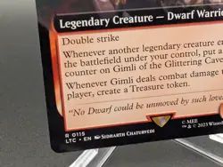 Gimli of the Glittering Caves (Extended Art) Commander: the Lord of the... - Image 2
