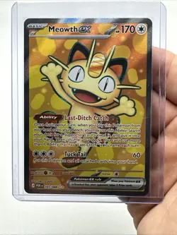 English Pokemon Perfect Order Meowth Ex Full Art (107/088). - Image 2
