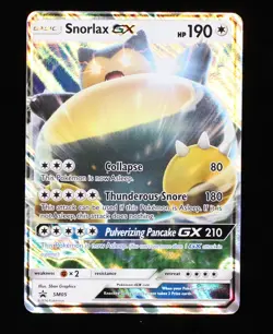 Pokemon TCG Snorlax GX SM05 SM Black Star Promo Holo 2016 LP+ - Image 1