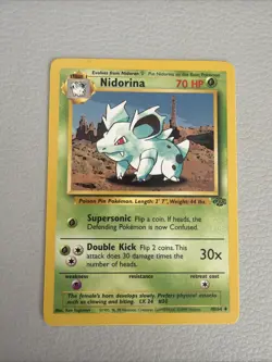 Nidorina NM Pokemon 40/64 Jungle Vintage 1999 Grass Uncommon Regular Unlimited - Image 1
