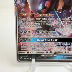 Darkrai GX 88/147 Full Art Holo Ultra Rare SM Burning Shadows 2017 Pokemon NM - Image 3
