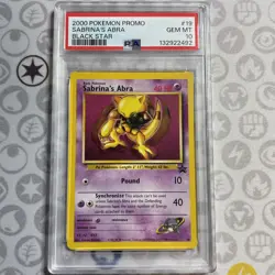 Pokemon Black Star Promo Sabrina's Abra Promo PSA 10 MINT - Image 1
