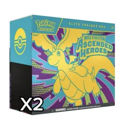 Pokemon TCG x2 Ascended Heroes ETB Elite Trainer Box - Image 1