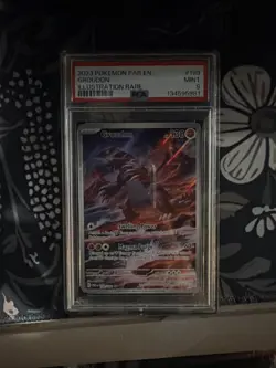2023 POKEMON PAR EN GROUDON ILLUSTRATION RARE PSA 9 - Image 1