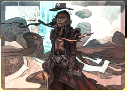 MTG Outlaws of Thunder Junction Art Series 18 / 54 Annie Joins Up - Image 1