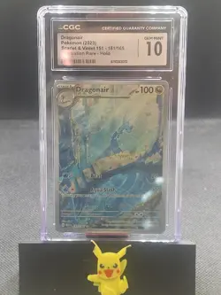 CGC 10 GEM MINT Pokemon Dragonair 181/165 Scarlet & Violet 151 Illustration Rare - Image 1