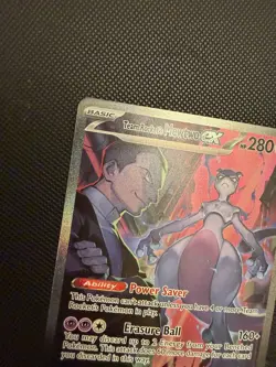 Pokemon TCG Team Rocket's Mewtwo EX 231/182 Destined Rivals SIR - Image 3