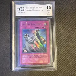 Konami Yu-Gi-Oh! Solemn Judgment Metal Raiders 2002 Ultra Rare Foil BCCG 10 Trap - Image 1