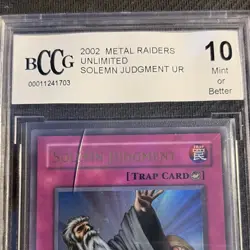 Konami Yu-Gi-Oh! Solemn Judgment Metal Raiders 2002 Ultra Rare Foil BCCG 10 Trap - Image 4