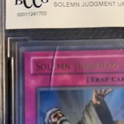 Konami Yu-Gi-Oh! Solemn Judgment Metal Raiders 2002 Ultra Rare Foil BCCG 10 Trap - Image 5