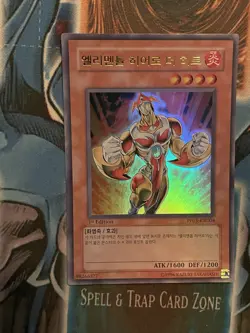 1st ed NM Yu-Gi-Oh! Elemental HERO Heat PP03-KR004 Ultra Rare Holo Korean - Image 1