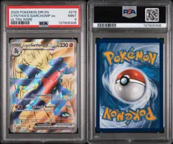 Cynthia's Garchomp EX Holo Card 215/182 Sv10: Destined Rivals PSA 9 - Image 1