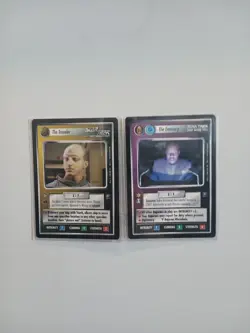 Star Trek CCG Away Team Pack The Traveler/The Emissary 2 Card PROMO Set NM - Image 1