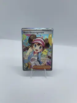 Pokemon TCG Rosa's Encouragement Perfect Order 123/088 SAR Holo Trainer Card - Image 2