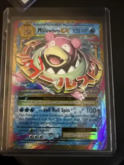 Pokemon M Slowbro EX Ultra Rare Holo Mega Evolutions 27/108 220 HP Card - Image 1