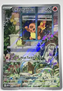 Pokemon Charmander SV: Scarlet & Violet Promo Holo Card 044 Full Art English - Image 1