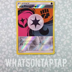 Pokemon Card Unit Energy FDY Uncommon Reverse Holo Sun Moon Forbidden Light MP - Image 1