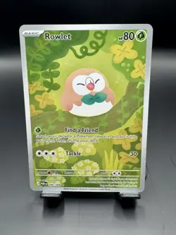 Mega Evolution: Perfect Order Rowlet 90/88 Illustration Rare Pokemon Card - NM - Image 1