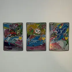 Pokemon First Partner Illustration Collection 3 card gen 7 (Alola set) - Image 1