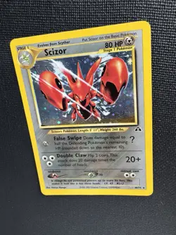 Scizor 10/75 Holo Rare Neo Discovery WOTC 2001 Pokemon Card Vintage - Image 5