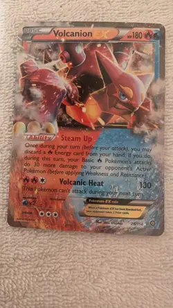 Pokemon XY: Steam Siege Volcanion EX 26/114 Ultra Rare Holo Card - Image 1