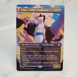 Kykar, Zephyr Awakener MTG FDN NM Near Mint Borderless Non Foil Fast Shipping - Image 1