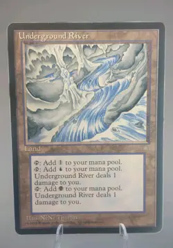 Mtg Underground River Ice Age Magic The Gathering LP - Image 1